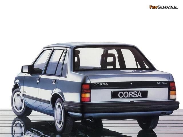 Opel Corsa Sedan (A) 1985 pictures (640 x 480)