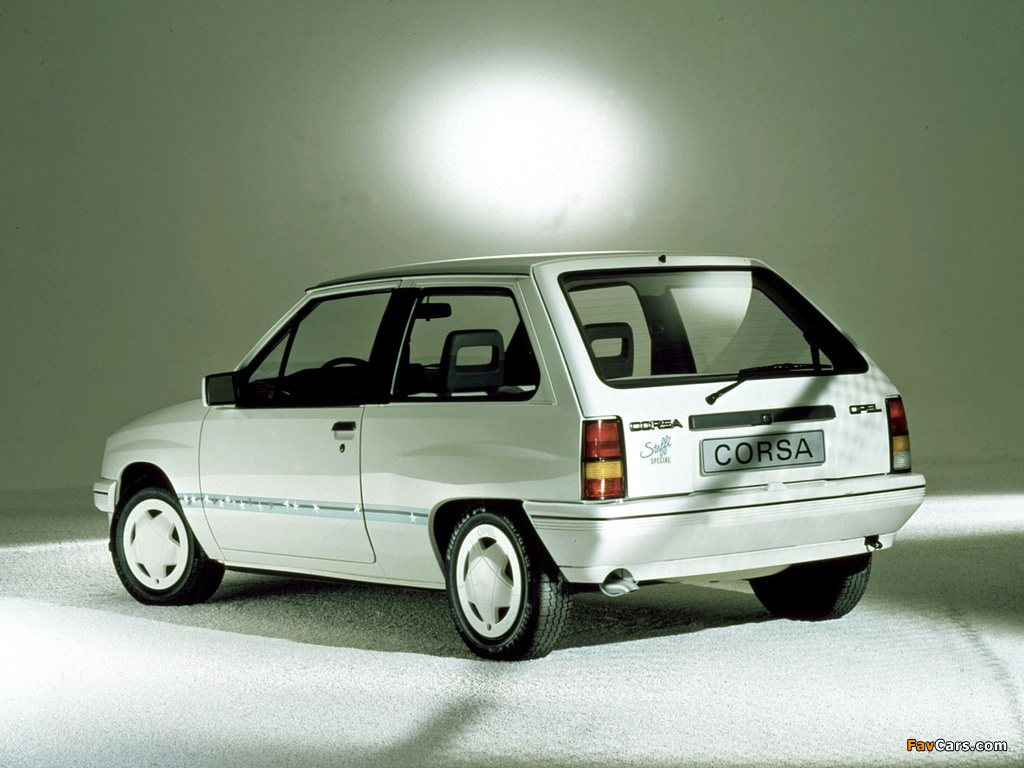 Opel Corsa Steffi Graf Special (A) 1986–89 images (1024 x 768)