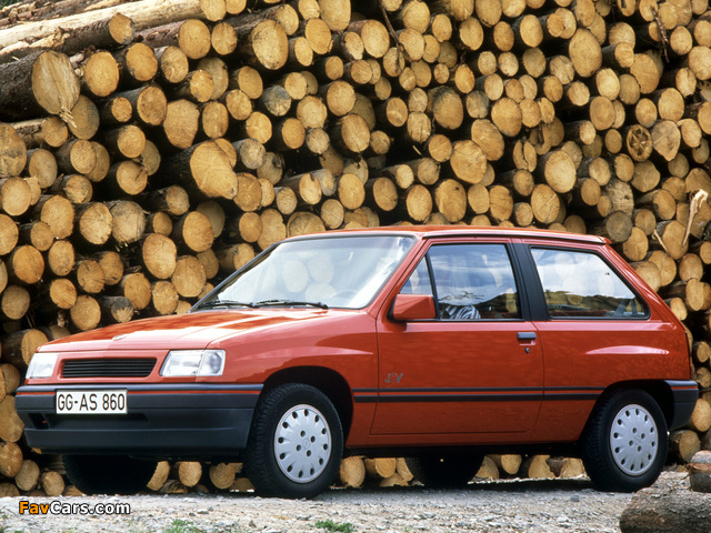 Opel Corsa 3-door (A) 1990–93 wallpapers (640 x 480)