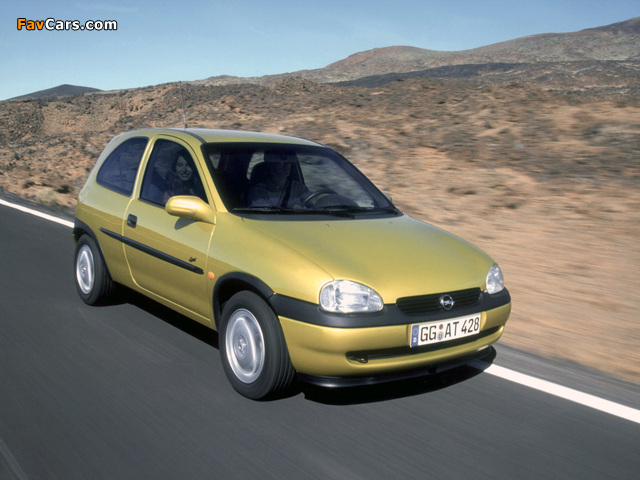 Opel Corsa 3-door (B) 1997–2000 images (640 x 480)