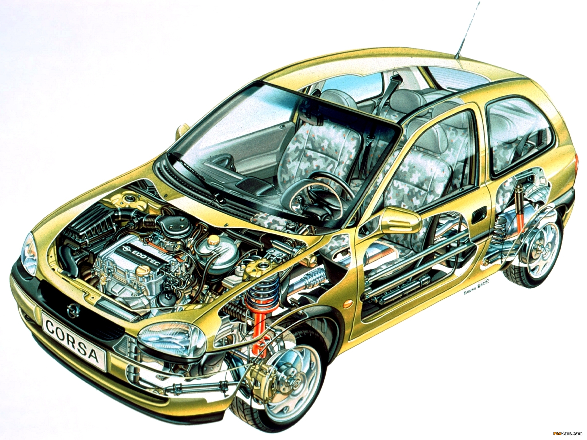 Opel Corsa 3-door (B) 1997–2000 pictures (2048 x 1536)