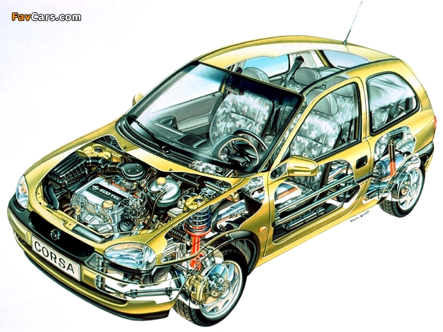 Opel Corsa 3-door (B) 1997–2000 pictures (640 x 480)