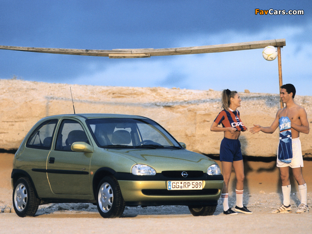 Opel Corsa 3-door (B) 1997–2000 pictures (640 x 480)