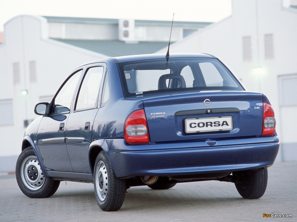 Opel Corsa Classic 1.4i (B) 1998–2002 pictures (1024 x 768)
