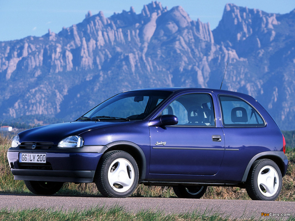 Opel Corsa Swing 3-door (B) 1998–2000 wallpapers (1024 x 768)