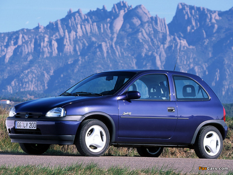 Opel Corsa Swing 3-door (B) 1998–2000 wallpapers (800 x 600)