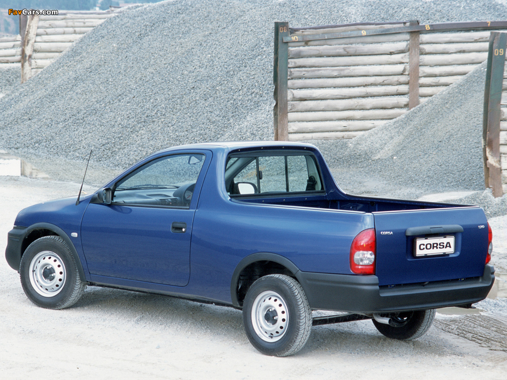 Opel Corsa Utility (B) 1998–2002 wallpapers (1024 x 768)