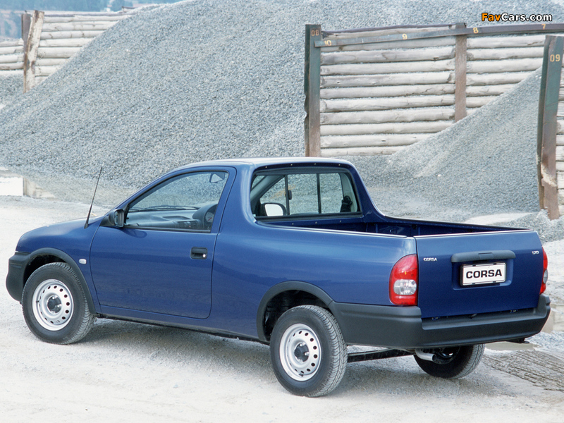 Opel Corsa Utility (B) 1998–2002 wallpapers (800 x 600)
