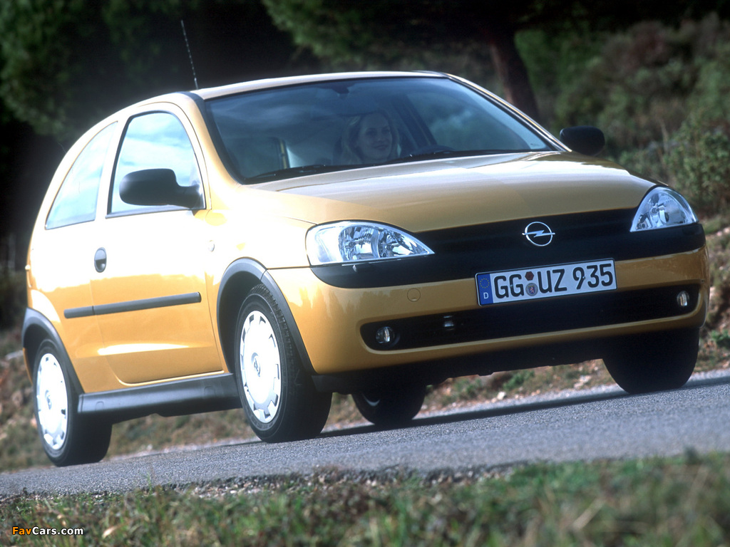 Opel Corsa 3-door (C) 2000–03 images (1024 x 768)