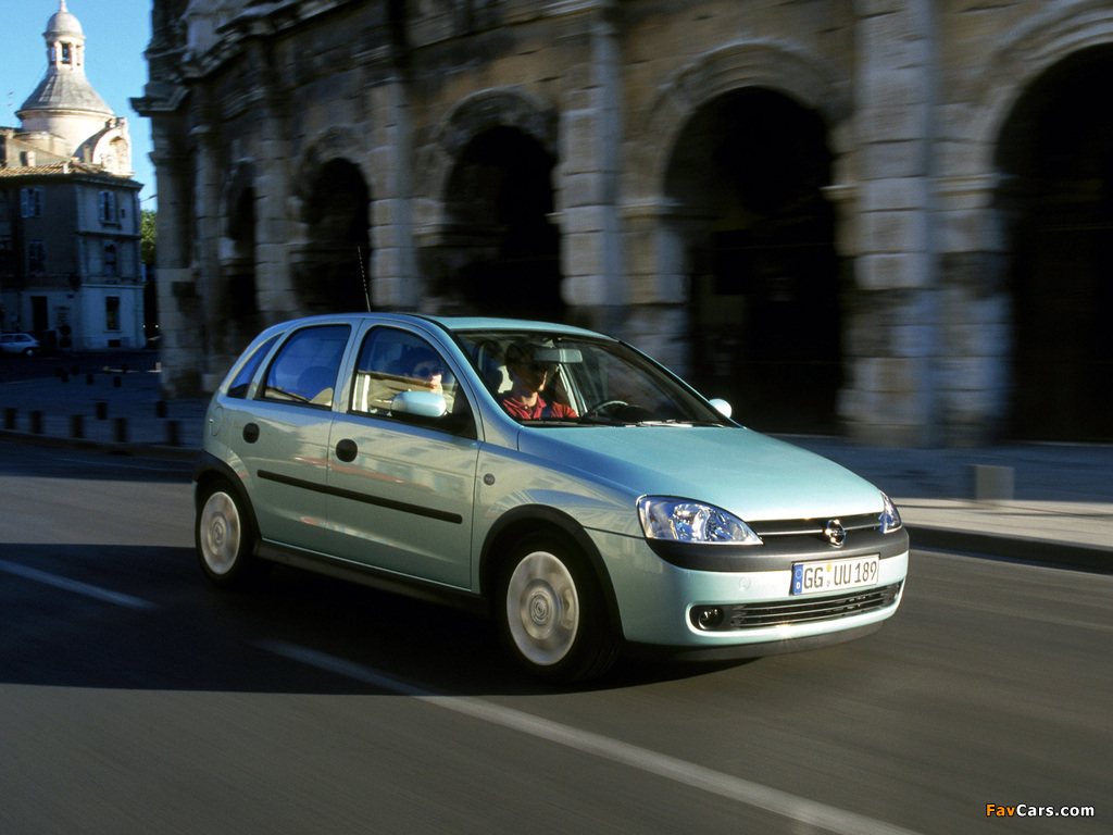 Opel Corsa 5-door (C) 2000–03 images (1024 x 768)