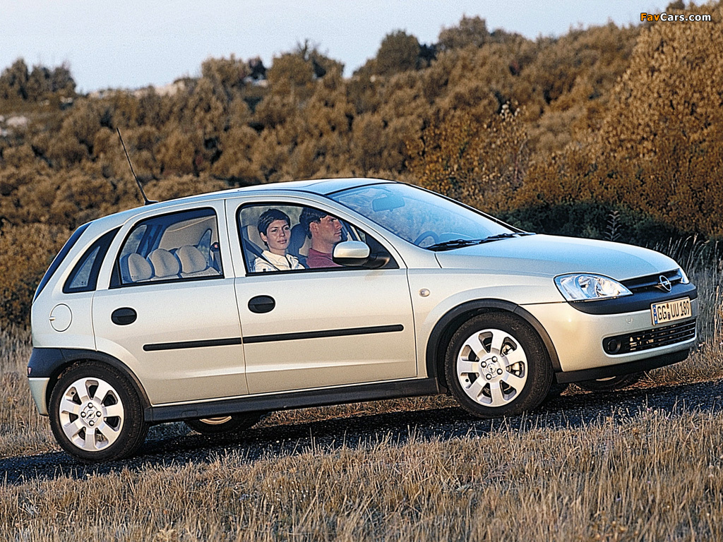 Opel Corsa 5-door (C) 2000–03 photos (1024 x 768)