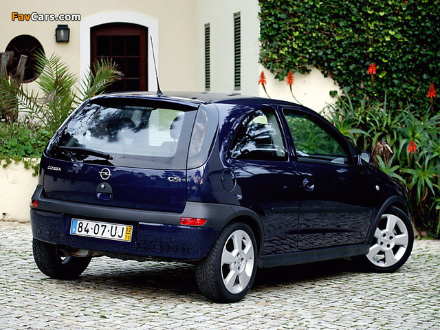 Opel Corsa GSi (C) 2000–06 pictures (640 x 480)