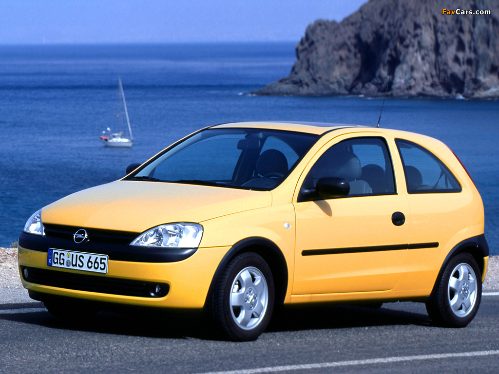 Opel Corsa 3-door (C) 2000–03 pictures (1024 x 768)