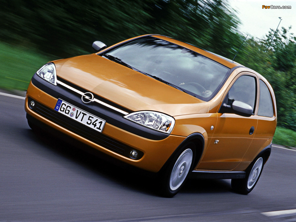 Opel Corsa 3-door (C) 2000–03 pictures (1024 x 768)