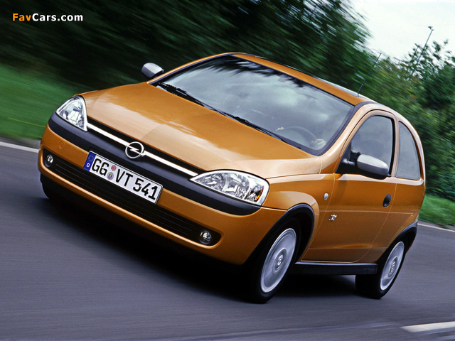 Opel Corsa 3-door (C) 2000–03 pictures (640 x 480)