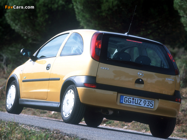 Opel Corsa 3-door (C) 2000–03 wallpapers (640 x 480)
