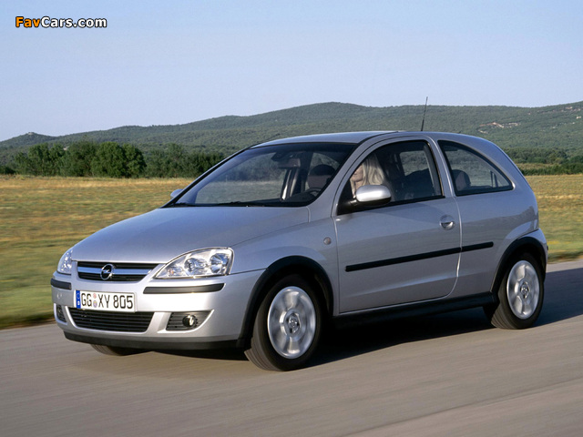 Opel Corsa 3-door (C) 2003–06 wallpapers (640 x 480)