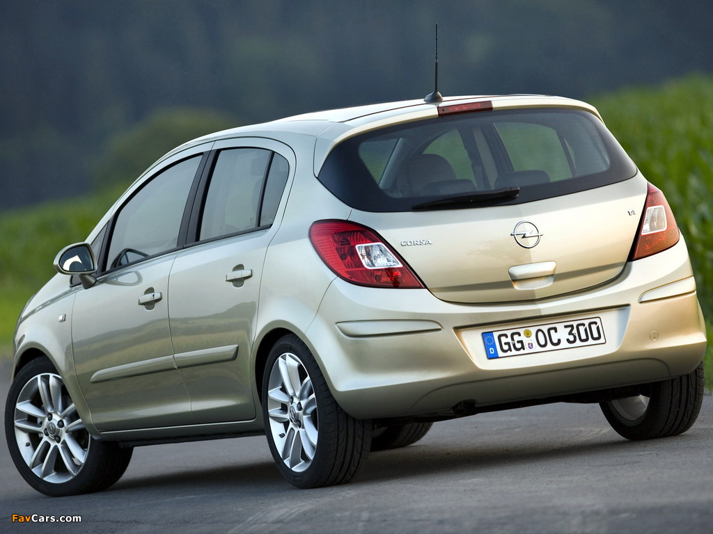 Opel Corsa 5-door (D) 2006–09 images (1024 x 768)