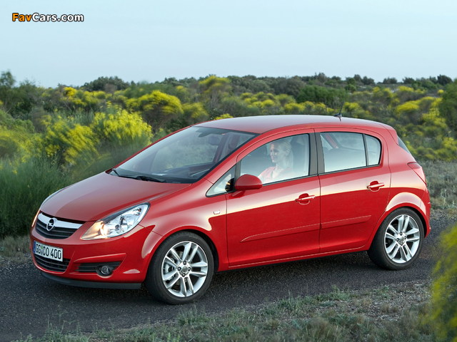 Opel Corsa 5-door (D) 2006–09 pictures (640 x 480)