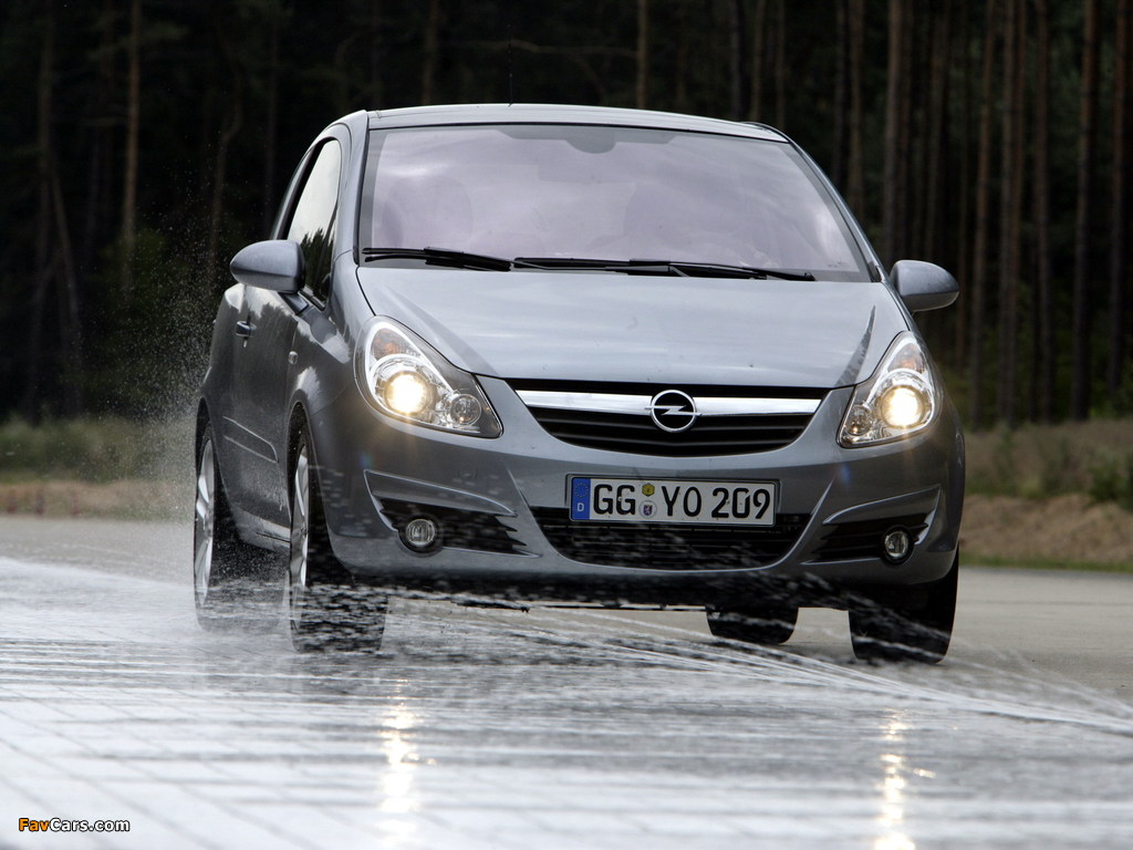 Opel Corsa 3-door (D) 2006–09 wallpapers (1024 x 768)