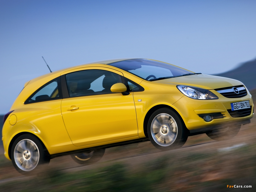 Opel Corsa 3-door (D) 2009–10 photos (1024 x 768)