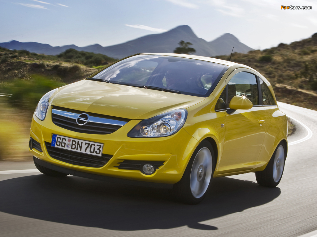 Opel Corsa 3-door (D) 2009–10 pictures (1024 x 768)