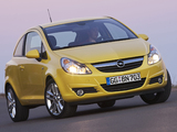 Opel Corsa 3-door (D) 2009–10 wallpapers