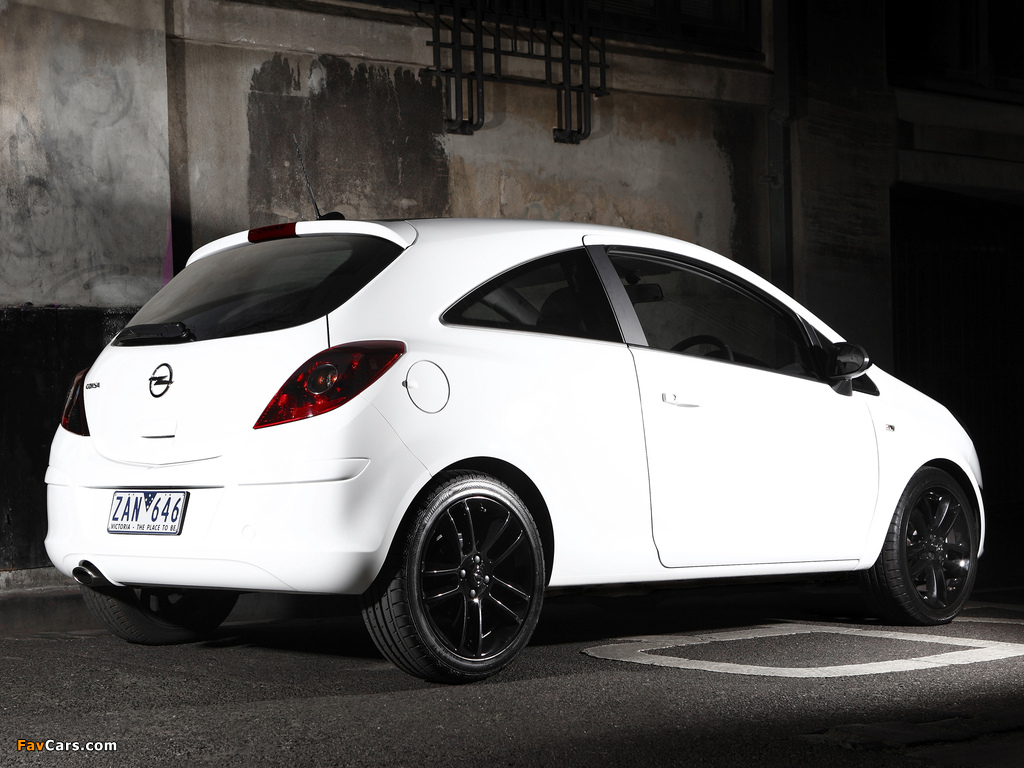 Opel Corsa Color Edition 3-door AU-spec (D) 2012–13 wallpapers (1024 x 768)