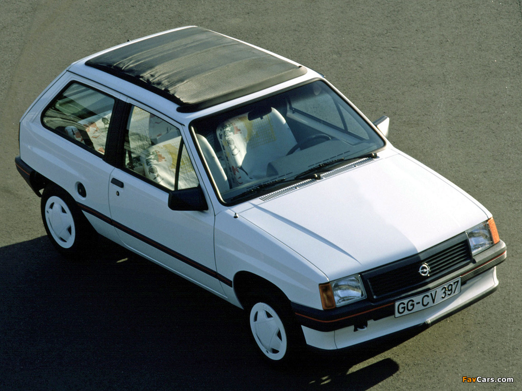 Photos of Opel Corsa Steffi Graf Special (A) 1986–89 (1024 x 768)