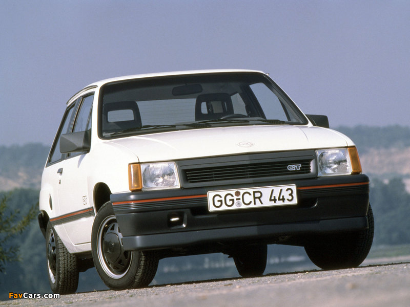 Photos of Opel Corsa GT (A) 1987–88 (800 x 600)