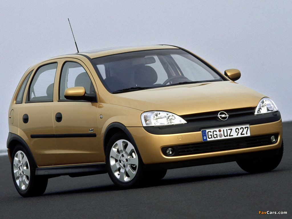 Photos of Opel Corsa 5-door (C) 2000–03 (1024 x 768)