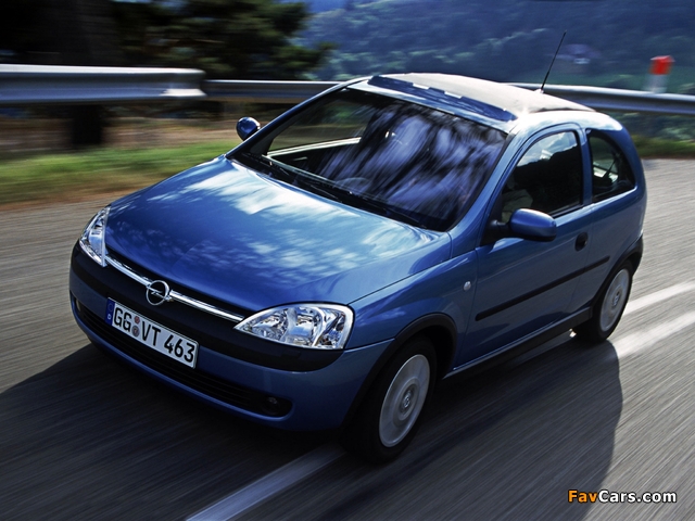 Photos of Opel Corsa Canvas Top (C) 2000–03 (640 x 480)