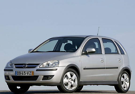 Photos of Opel Corsa 5-door (C) 2003–06