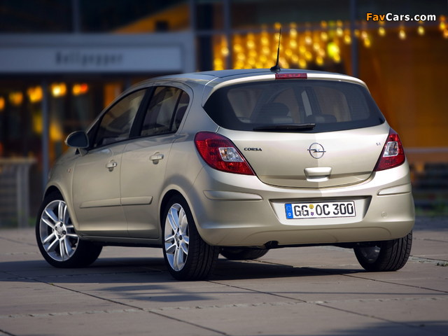 Photos of Opel Corsa 5-door (D) 2006–09 (640 x 480)