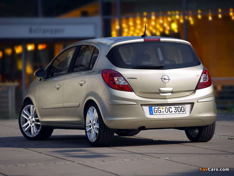 Photos of Opel Corsa 5-door (D) 2006–09 (800 x 600)