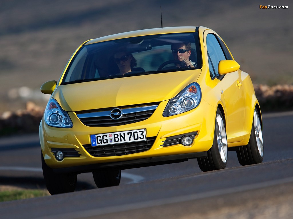 Photos of Opel Corsa 3-door (D) 2009–10 (1024 x 768)