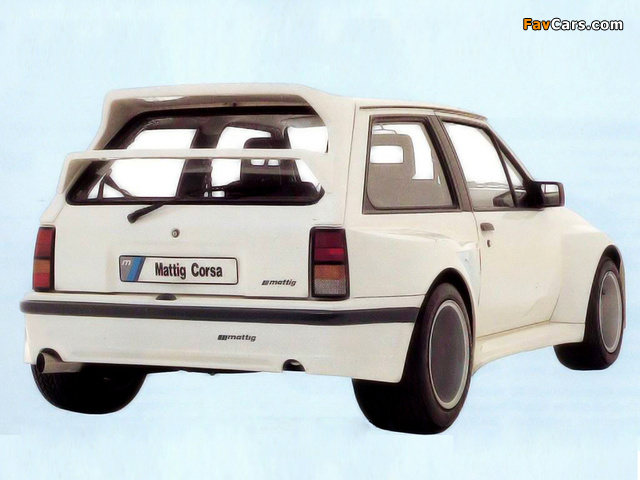 Pictures of Mattig Opel Corsa (A) 1982–90 (640 x 480)