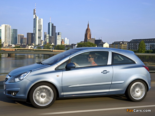 Pictures of Opel Corsa 3-door (D) 2006–09 (640 x 480)