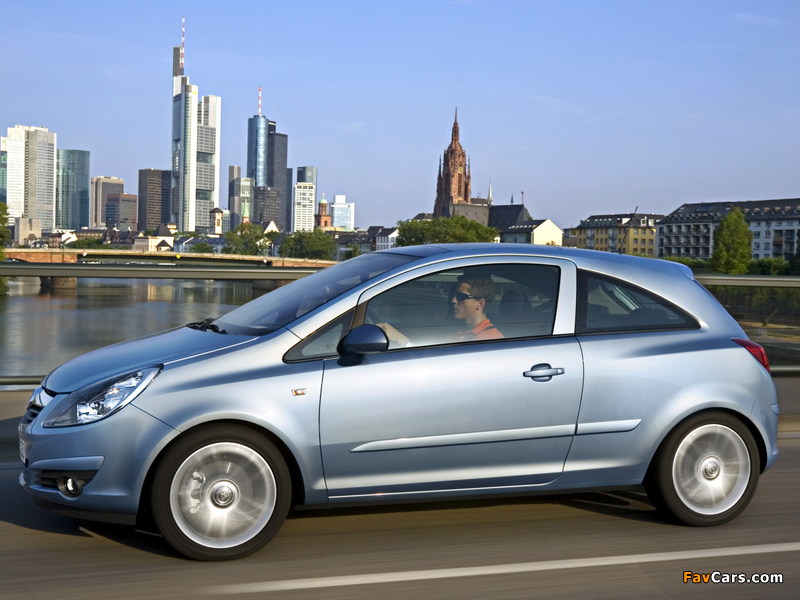 Pictures of Opel Corsa 3-door (D) 2006–09 (800 x 600)