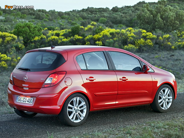 Pictures of Opel Corsa 5-door (D) 2006–09 (640 x 480)