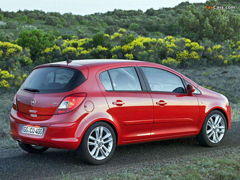 Pictures of Opel Corsa 5-door (D) 2006–09 (800 x 600)