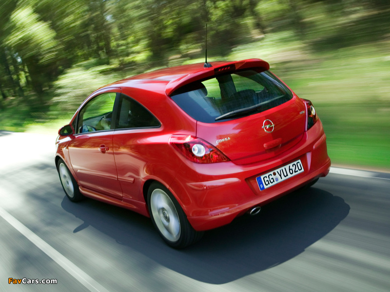 Pictures of Opel Corsa GSi (D) 2008–10 (800 x 600)