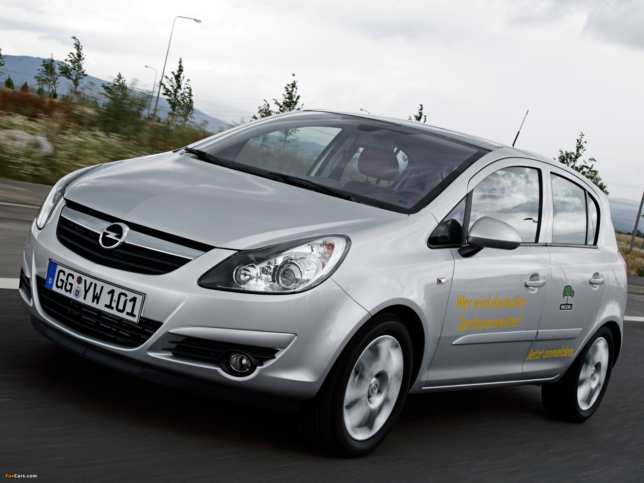 Pictures of Opel Corsa 5-door ecoFLEX (D) 2009–10 (2048 x 1536)