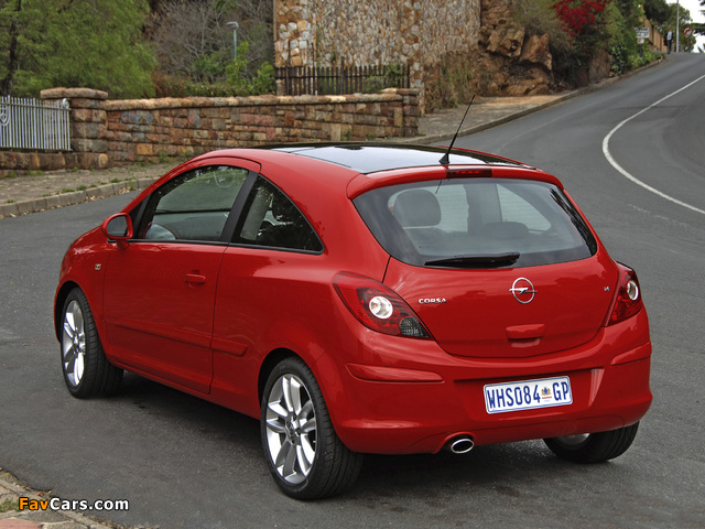 Pictures of Opel Corsa 3-door ZA-spec (D) 2009–10 (640 x 480)