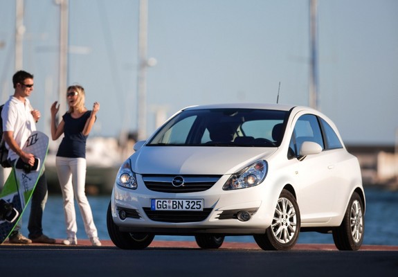 Pictures of Opel Corsa 3-door (D) 2009–10