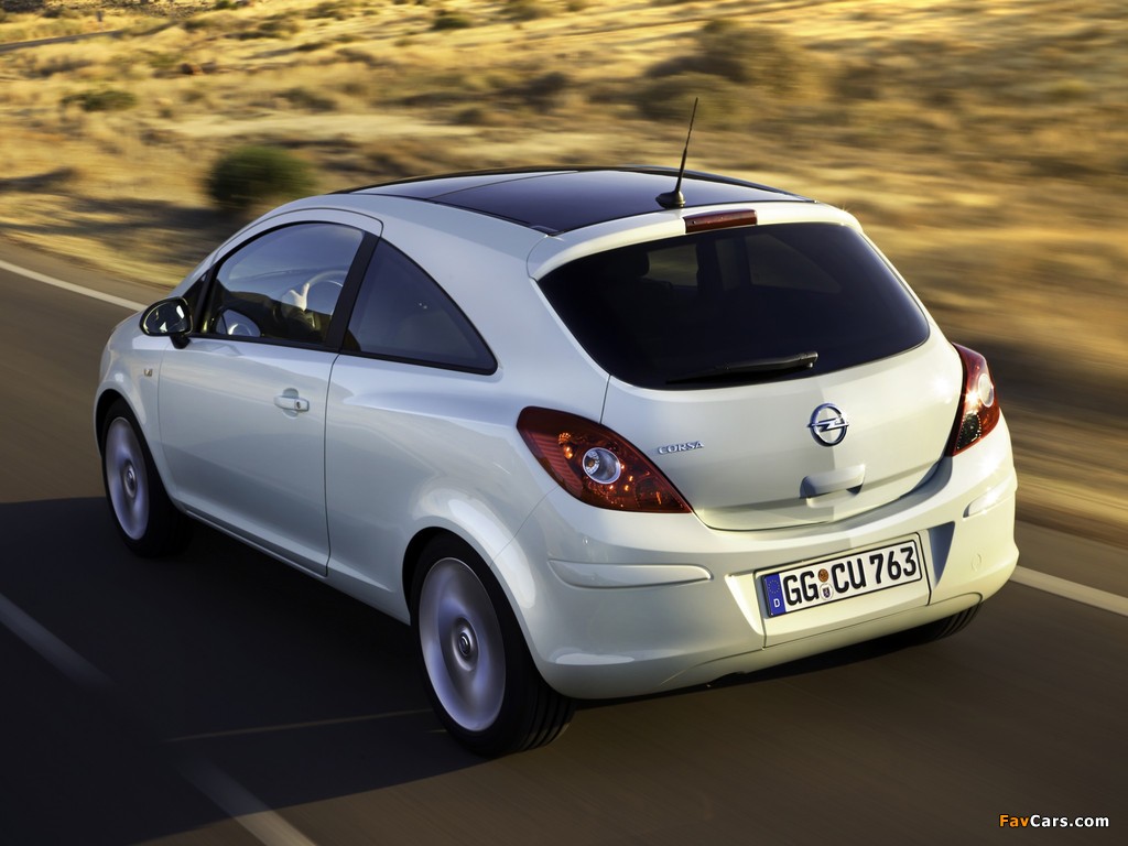 Pictures of Opel Corsa 3-door (D) 2010 (1024 x 768)