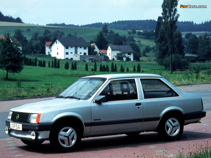Opel Corsa TR 2-door (A) 1983–85 wallpapers (800 x 600)