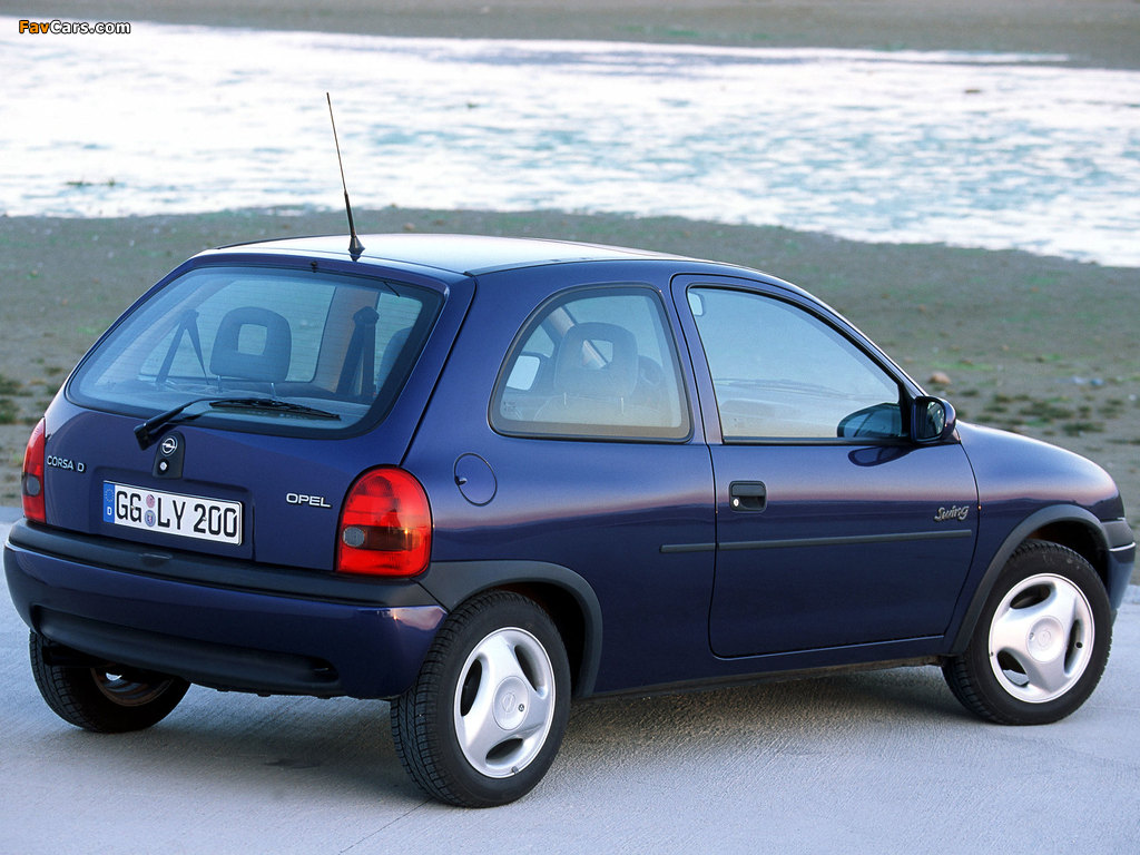 Opel Corsa Swing 3-door (B) 1998–2000 wallpapers (1024 x 768)