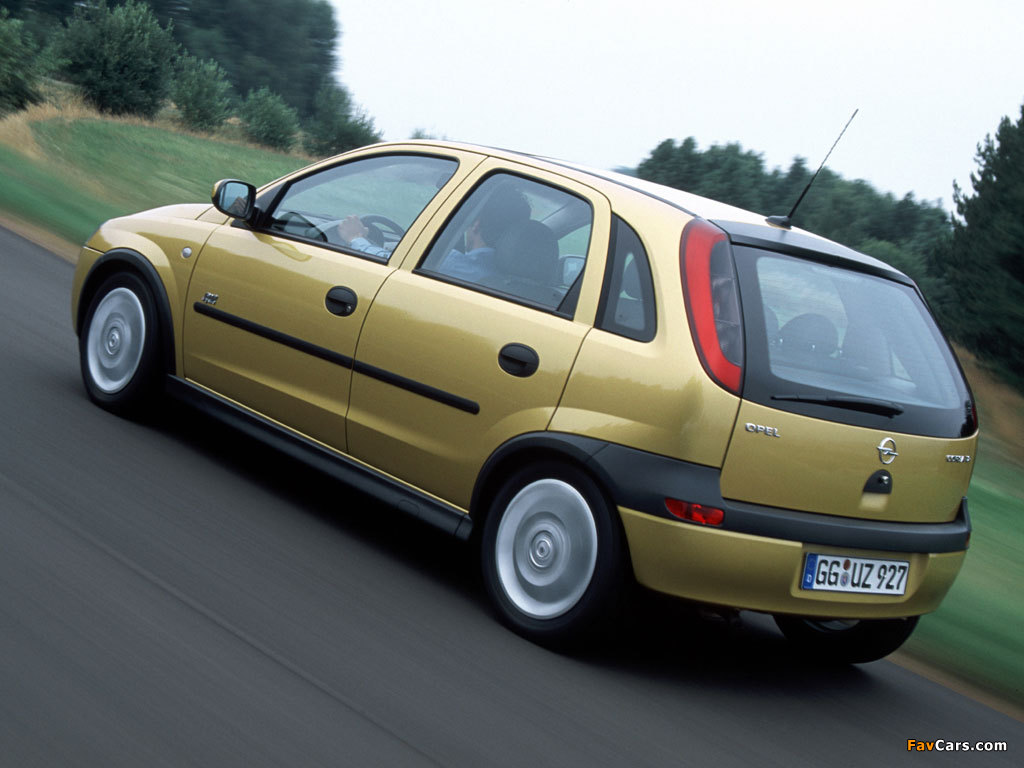 Opel Corsa 5-door (C) 2000–03 wallpapers (1024 x 768)