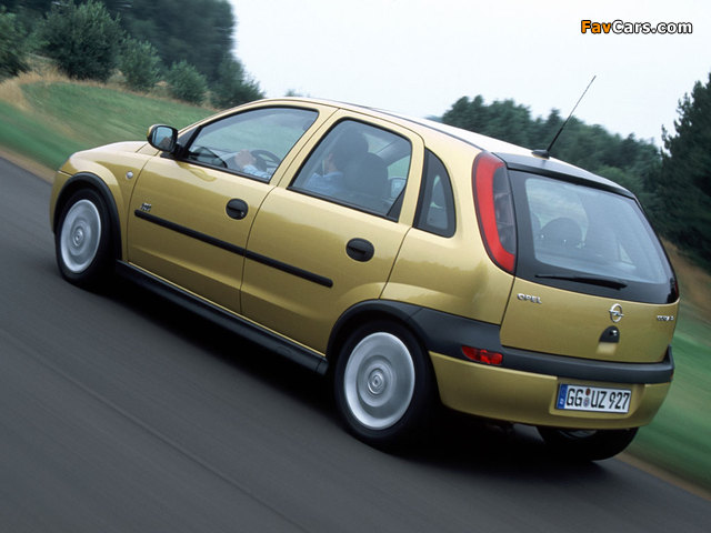 Opel Corsa 5-door (C) 2000–03 wallpapers (640 x 480)